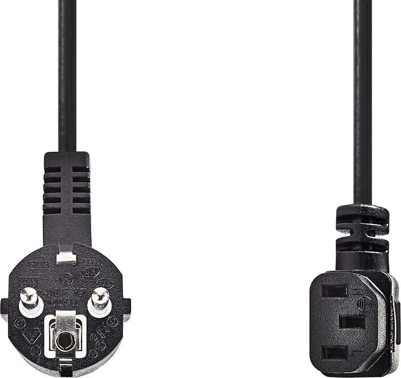Nedis maitinimo kabelis Nedis CEGL10020BK20 maitinimo kabelis juodas 2m tipas F IEC 320 maitinimo kištukas