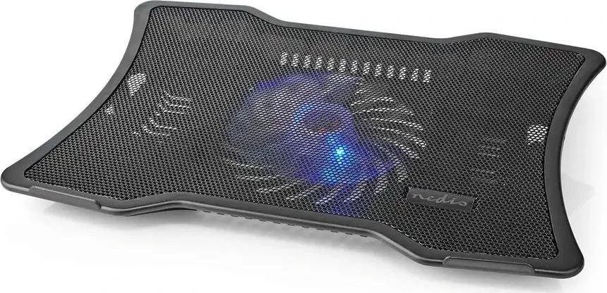 Nedis NBCR101BK aušinimo kilimėlis nešiojamojo kompiuterio stovas Juodas nešiojamojo kompiuterio stovas 43,2 cm (17'')