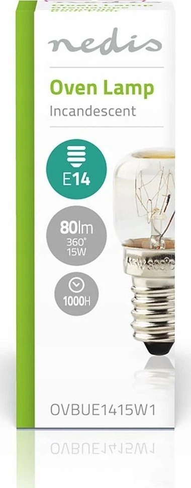 Nedis OVBUE1415W1 lempa LED 15 W E14 G