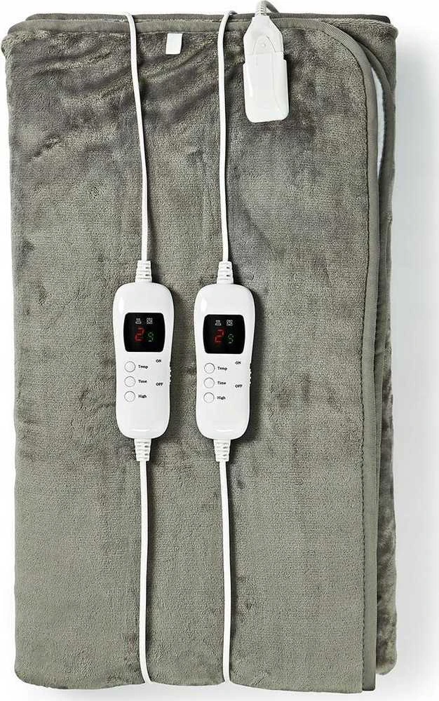 Nedis PEBL130CWT2 koc elektrinis 120 W Pilka, Baltas Polar, Poliesteris
