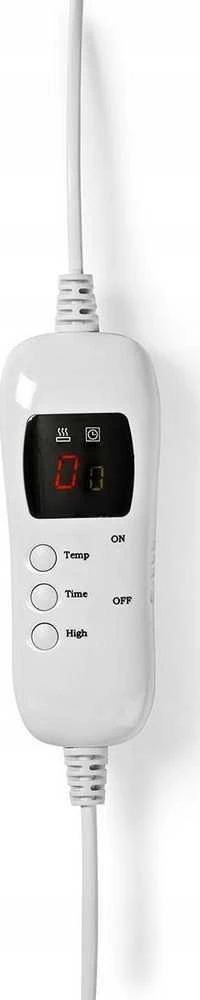 Nedis PEBL130CWT2 koc elektrinis 120 W Pilka, Baltas Polar, Poliesteris