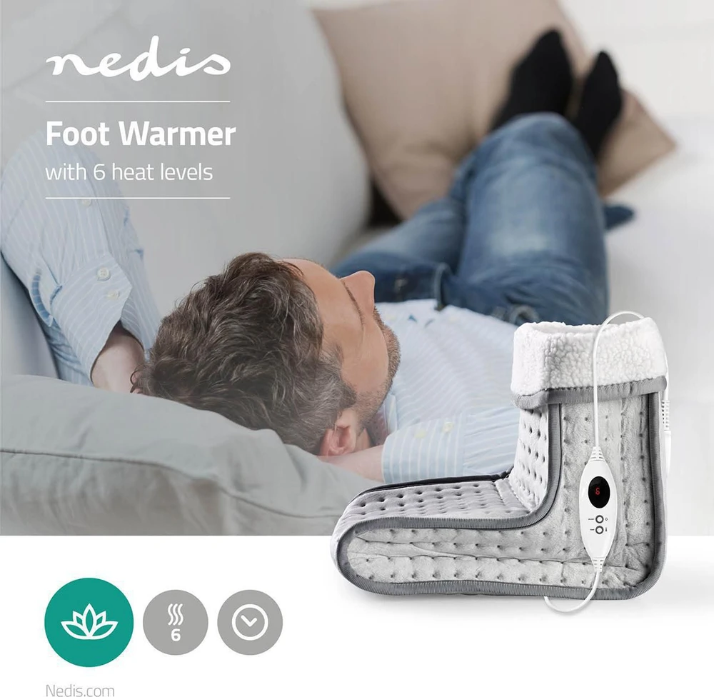 NEDIS PEFW110CGY pėdų šildytuvas