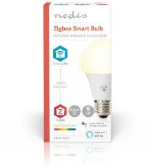 „Nedis SmartLife“ spalvota LED lempa, balta, 6500 K, 60 W, E27, F