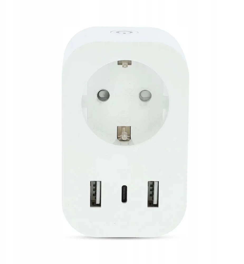 Nedis „SmartLife“ išmanusis „Wi-Fi“ kištukas | Galios matuoklis | 3680 W | F tipas (CEE 7/7) / 1 x USB-C™ / 2 x USB | 0–55 °C | „Android™“ / „iOS“ | Balta | 1 vnt.