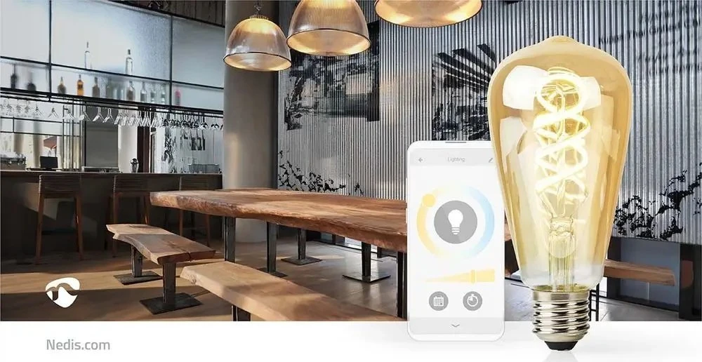 Nedis SmartLife lampa LED Zimna balta, Ciepła balta 4,9 W E27 G