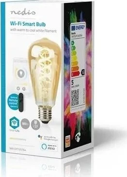 Nedis SmartLife lampa LED Zimna balta, Ciepła balta 4,9 W E27 G