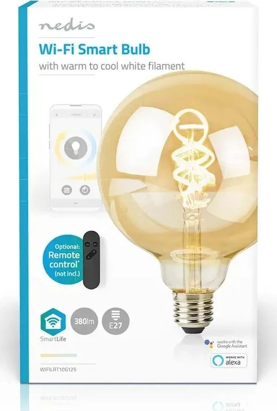 Nedis SmartLife LED lempa Šalta balta, Šiltai balta 4,9 W E27 G