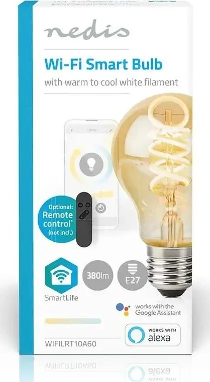 Nedis SmartLife LED lempa Šalta balta, Šiltai balta 4,9 W E27 G
