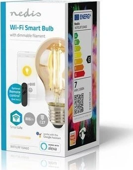Inteligentna żarówka LED Nedis SmartLife WIFILRF10A60 7W E27 Wi-Fi