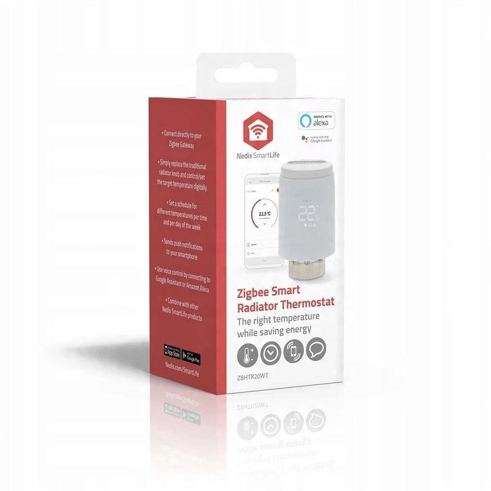 NEI Nedis ZBHTR20WT termostatas „ZigBee“ Balta