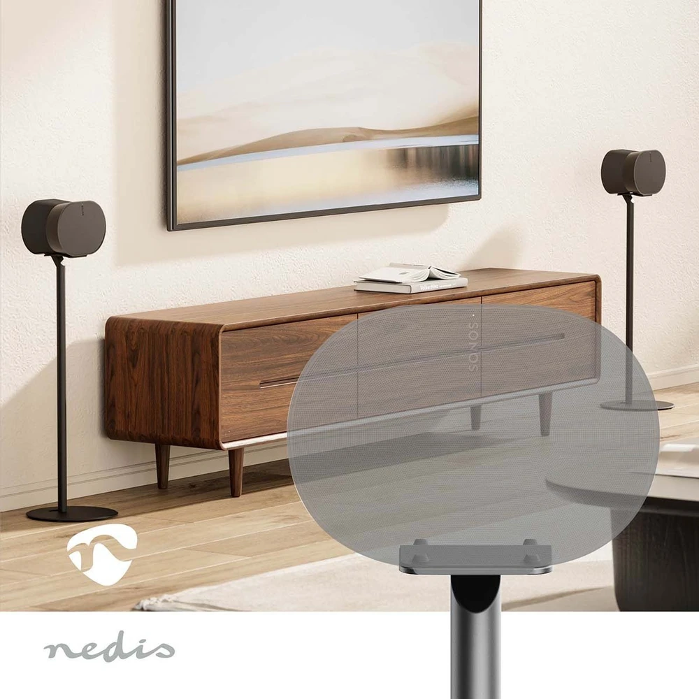 Ausinės „Nedis SPMT5950BK“ garsiakalbio komplektas Grindys Akrilnitrilo butadieno stirenas (ABS) Metalas Juodas