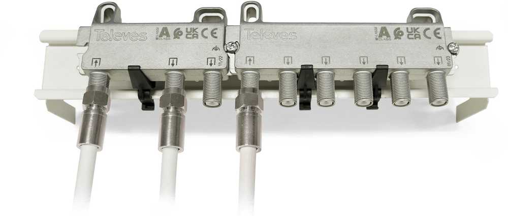 4 krypčių TV antenos skirstytuvas F4D 519604 Televes