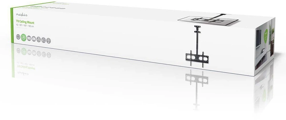 Nedis TVCM1350BK televizoriaus laikiklis 165,1 cm (65") Juodas