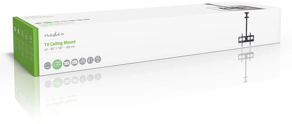 Nedis TVCM1350BK televizoriaus laikiklis 165,1 cm (65") Juodas