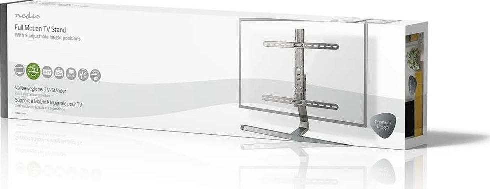 Laikiklis Nedis TVSM5120GY TV stovas pilnas judesys 40kg / 37-75"