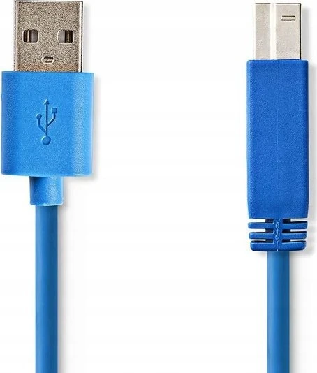 Nedis USB-A – USB-B USB laidas 3 m mėlynas (CCGP61100BU30)