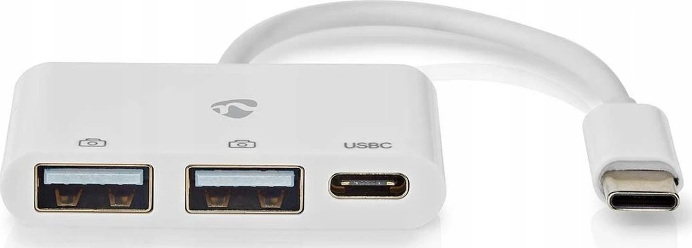 Nedis USB šakotuvas 1 x USB-C™ 1 x USB-C™ – 2 x USB 2.0 A, 3 prievadų prievadas (-ai), maitinamas per USB