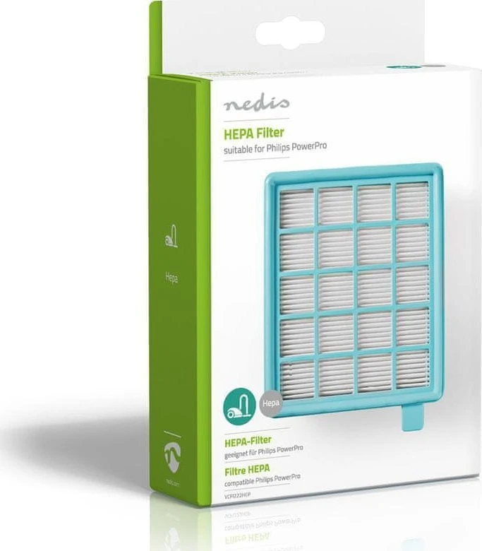 Nedis HEPA filtras dulkių siurbliui Philips PowerPro Compact FC8470 / FC8471 / FC8472 (1vnt) VCFI222HEP