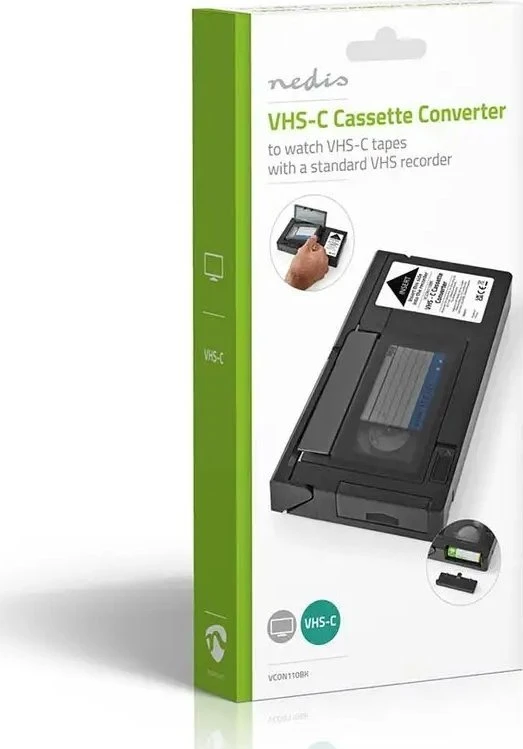Nedis VCON110BK część zamienna do sprzętu audio-wideo Kompaktowy adapter do kaset wideo