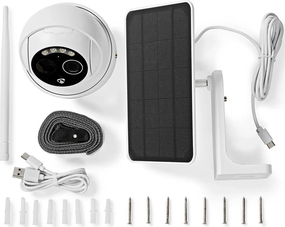 Nedis WIFICBO50WT pramoninė kamera In-ear IP apsaugos kamera Lauke 1920 x 1080 px Lubos