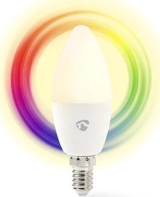 Nedis WIFILRC10E14 lampa LED Mėlyna, Žalias, Raudona, Baltas 4,9 W E27 F