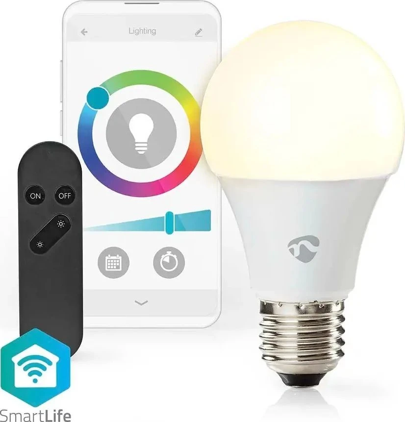 Nedis SmartLife visos spalvos LED lemputė | WiFi | E27 | 806lm | 9 W | RGB / nuo šiltos iki šaltos baltos spalvos