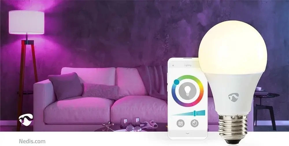 Nedis SmartLife visos spalvos LED lemputė | WiFi | E27 | 806lm | 9 W | RGB / nuo šiltos iki šaltos baltos spalvos