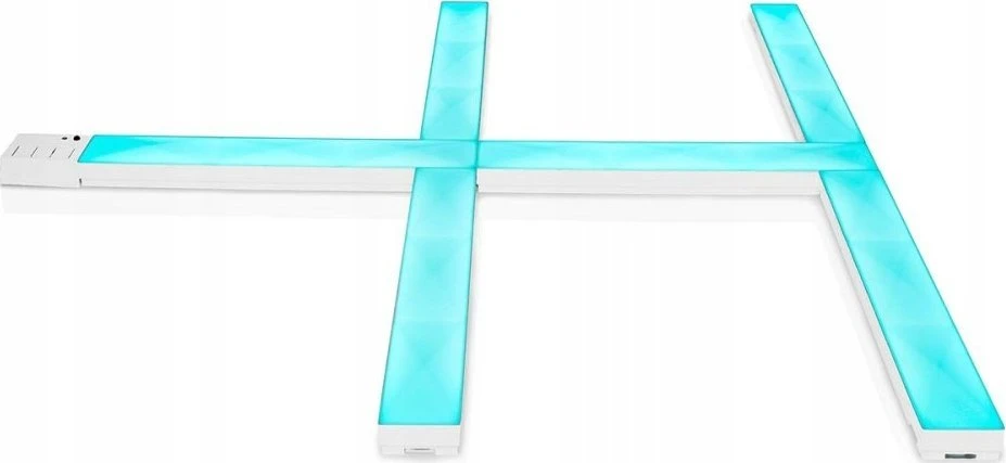 Nedis WIFILW06RGB inteligentne oświetlenie Inteligentny panel Wi-Fi Baltas 8 W