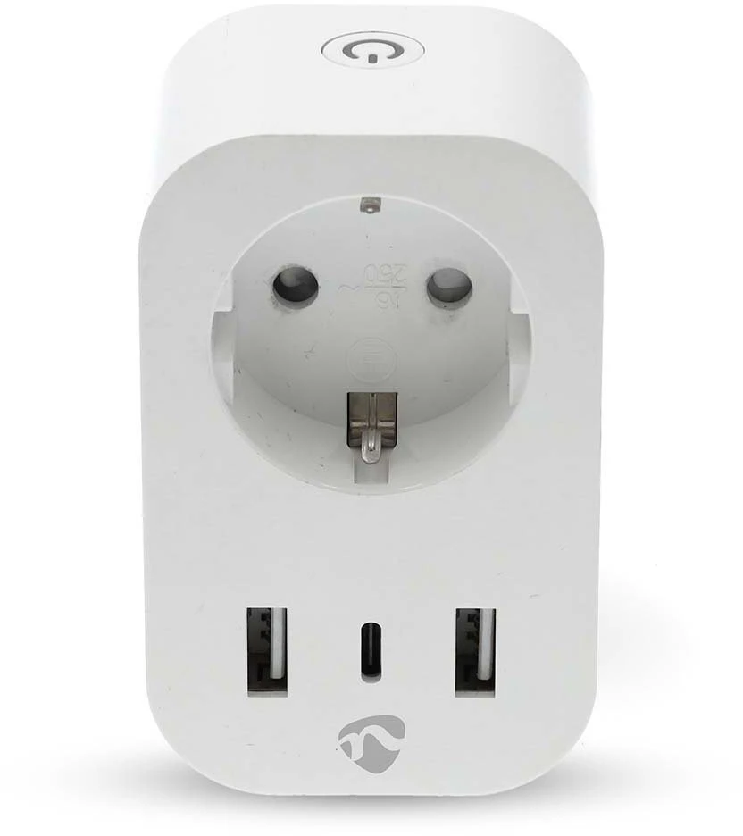 Nedis WIFIP121EWT inteligentny korek 3680 W Dom, Biuro Baltas