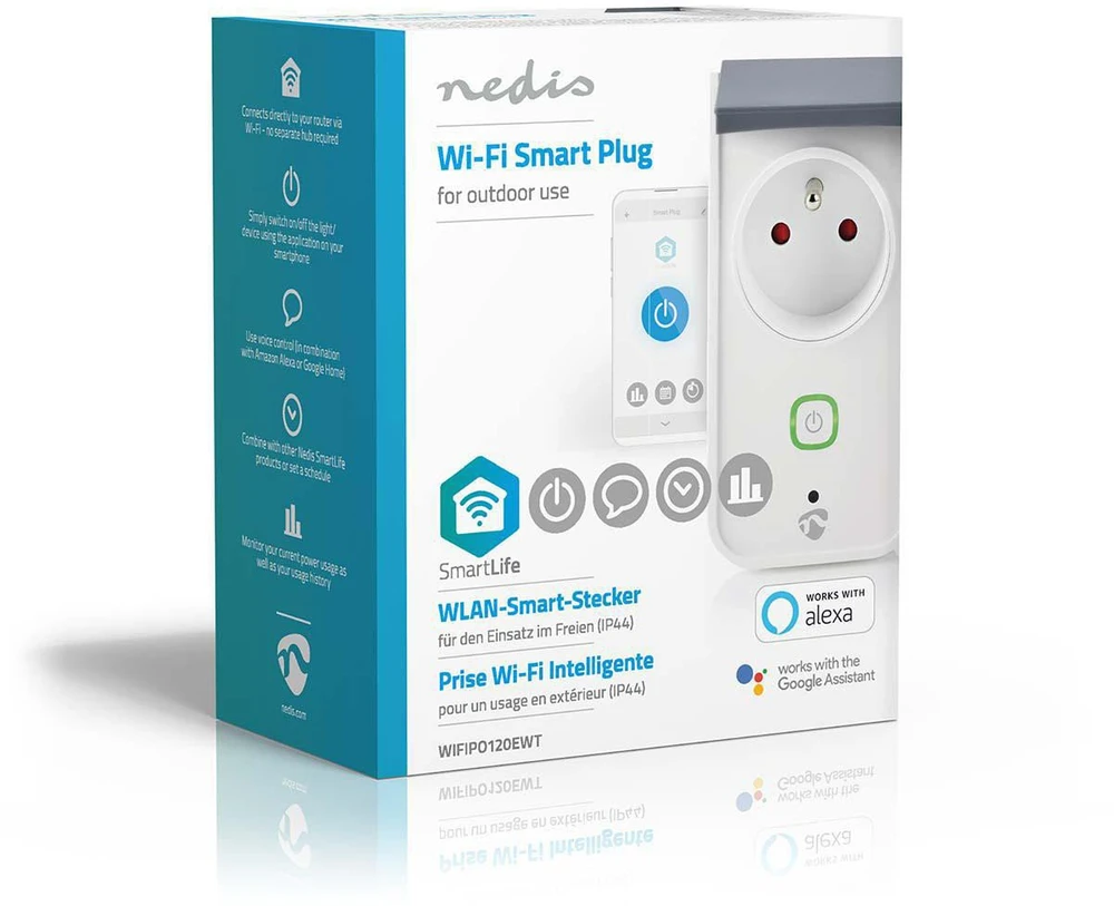 Nedis WIFIPO120EWT inteligentny korek Pilka, Baltas