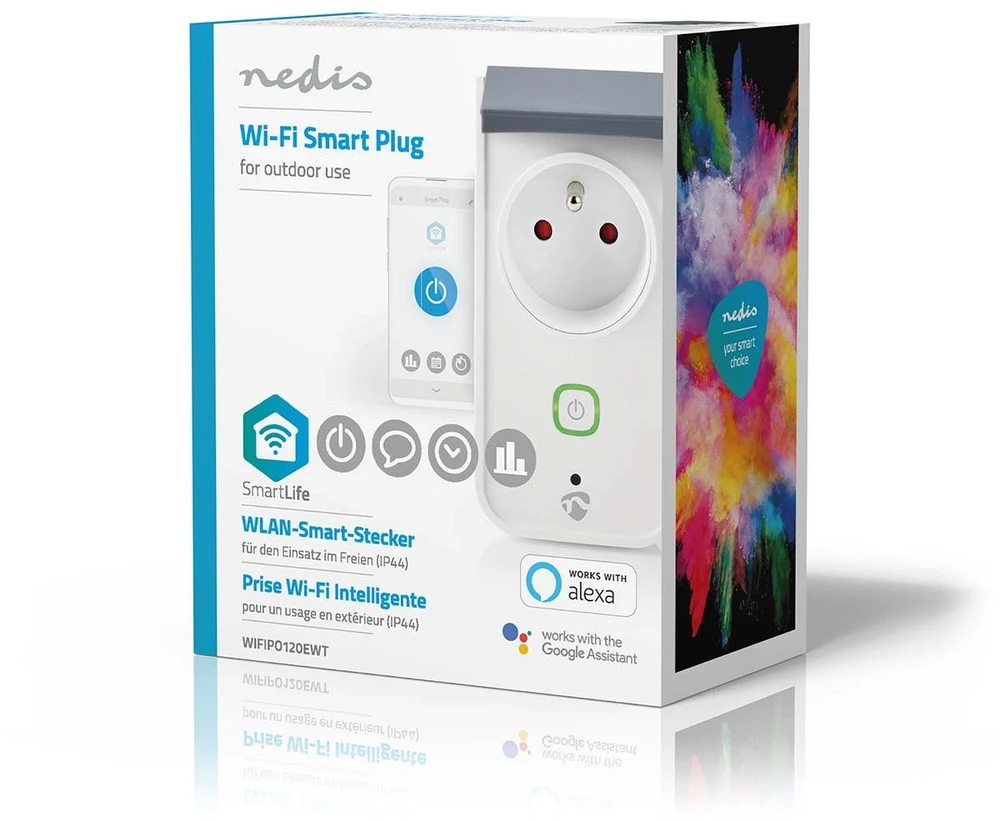 Nedis WIFIPO120EWT inteligentny korek Pilka, Baltas