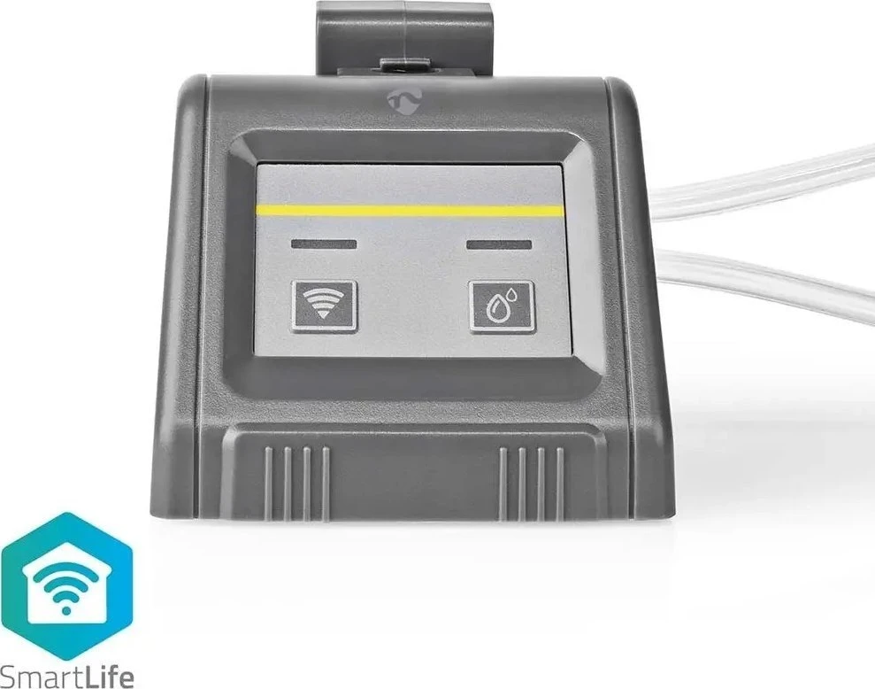 Išmanioji kambarinių augalų laistymo sistema, 5V DC mikro-USB arba baterijos 4xAA, 0.3bar., vamzdelių Ø1/4", IPX3, valdoma WiFi, Nedis Smart Life