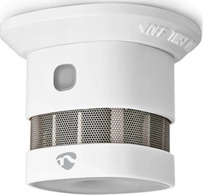 Nedis Išmanusis ZigBee TUYA dūmų jutiklis su sirena 85dB, CR123A, baltas
