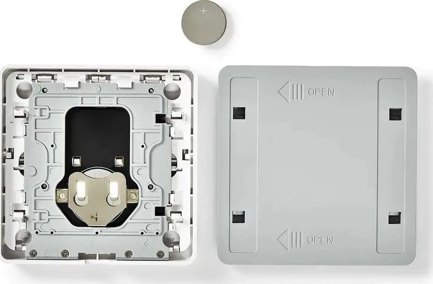 Nedis Išmanusis Zigbee SmartLife belaidis sieninis jungiklis, programuojamas, 12 funkcijų, CR2430, baltas