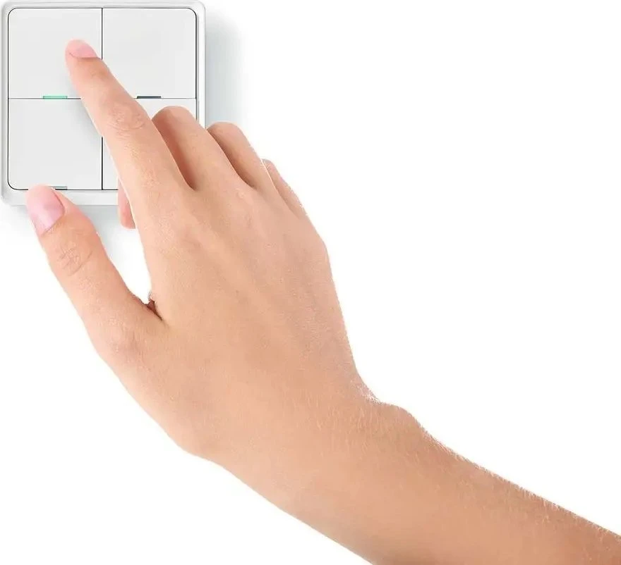Nedis Išmanusis Zigbee SmartLife belaidis sieninis jungiklis, programuojamas, 12 funkcijų, CR2430, baltas