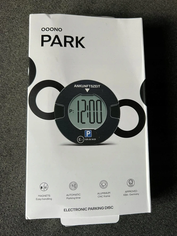 OOONO Park - Elektroninis Parkavimo Diskas - Juodas