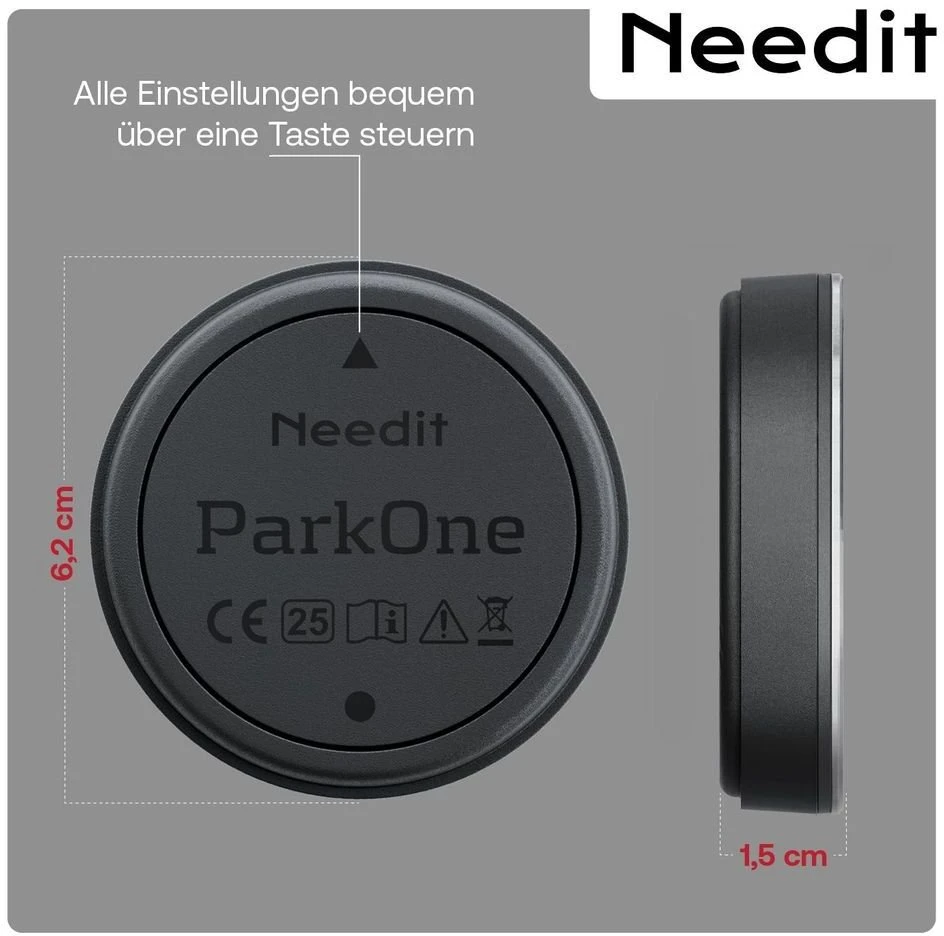 Need It Needit ParkOne (elektrische Parkscheibe) Juodas