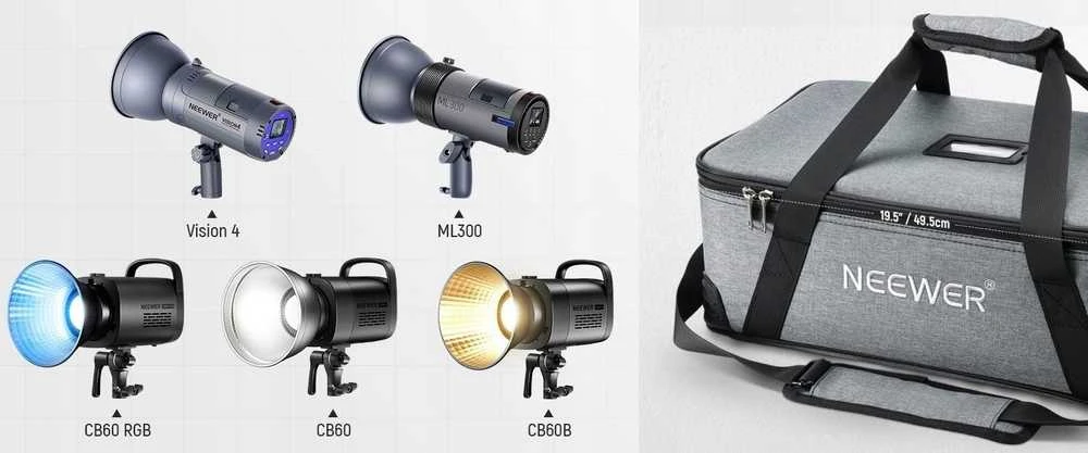 Neewer Fotografijos įrangos krepšys studijinei apšvietimo įrangai – lempoms Vision 4 / ML300 / CB60 / PB5