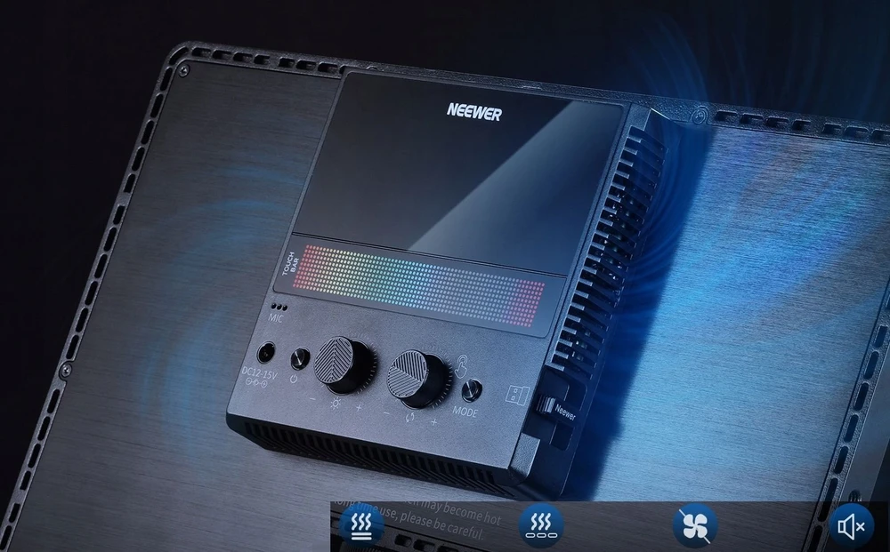 Neewer Galinga LED RGB lemputė 48W + stendas transliacijai ir žaidimams CRI97+ 2.4G Neewer / GL1C / 10102872
