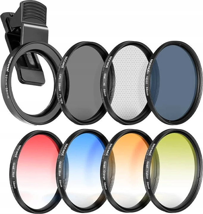 „Neewer“ 58 mm išmaniųjų telefonų filtrų rinkinys