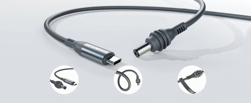 Neewer Naujesnis USB kabelis Na USB-C 3m 100w PD, skirtas Starlink Mini / vandeniui atsparus + LED apšvietimas / M58-3