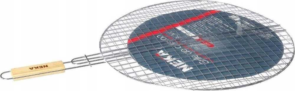 Steel BBQ grotelės apvalios NEKA, Ø 50 cm, chromuotas plienas