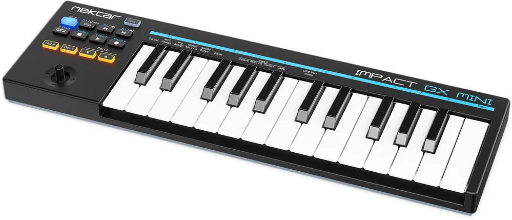 Nektar Impact GX Mini MIDI keyboard 25 keys USB Juodas