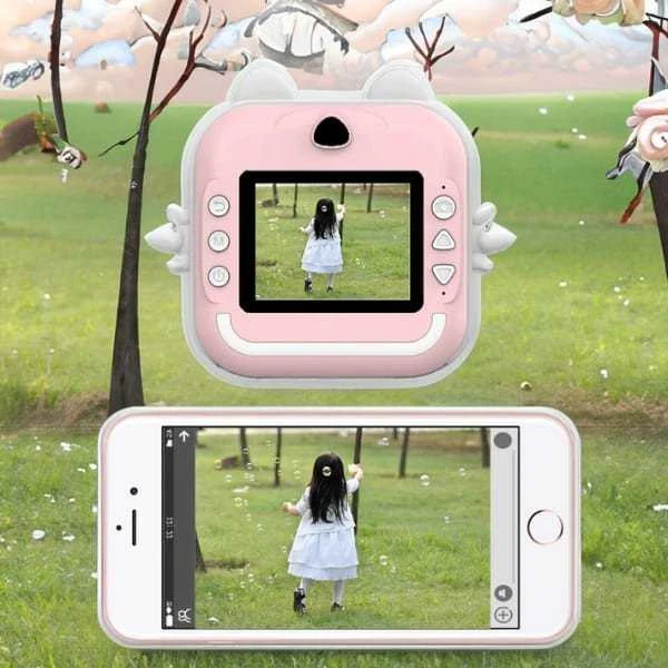Instant camera for children MajesticLine rožinės spalvos
