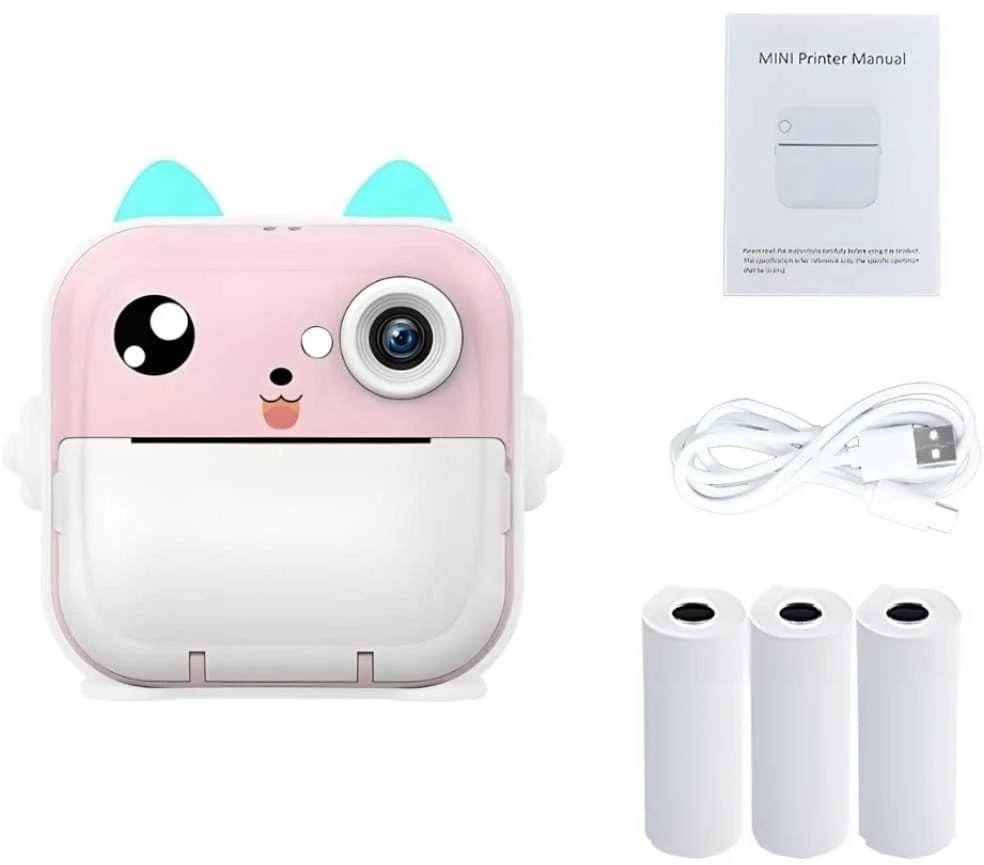 Instant camera for children MajesticLine rožinės spalvos