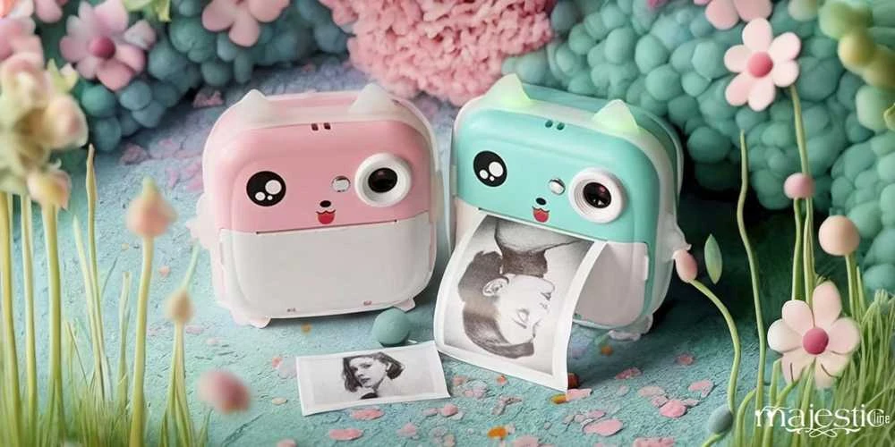 Instant camera for children MajesticLine rožinės spalvos