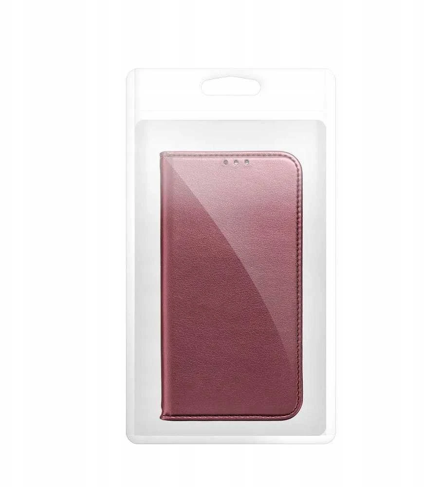 Oem Originalus atverčiamas dėklas Motorola G05 / G15 Smart Magneto, bordo spalvos