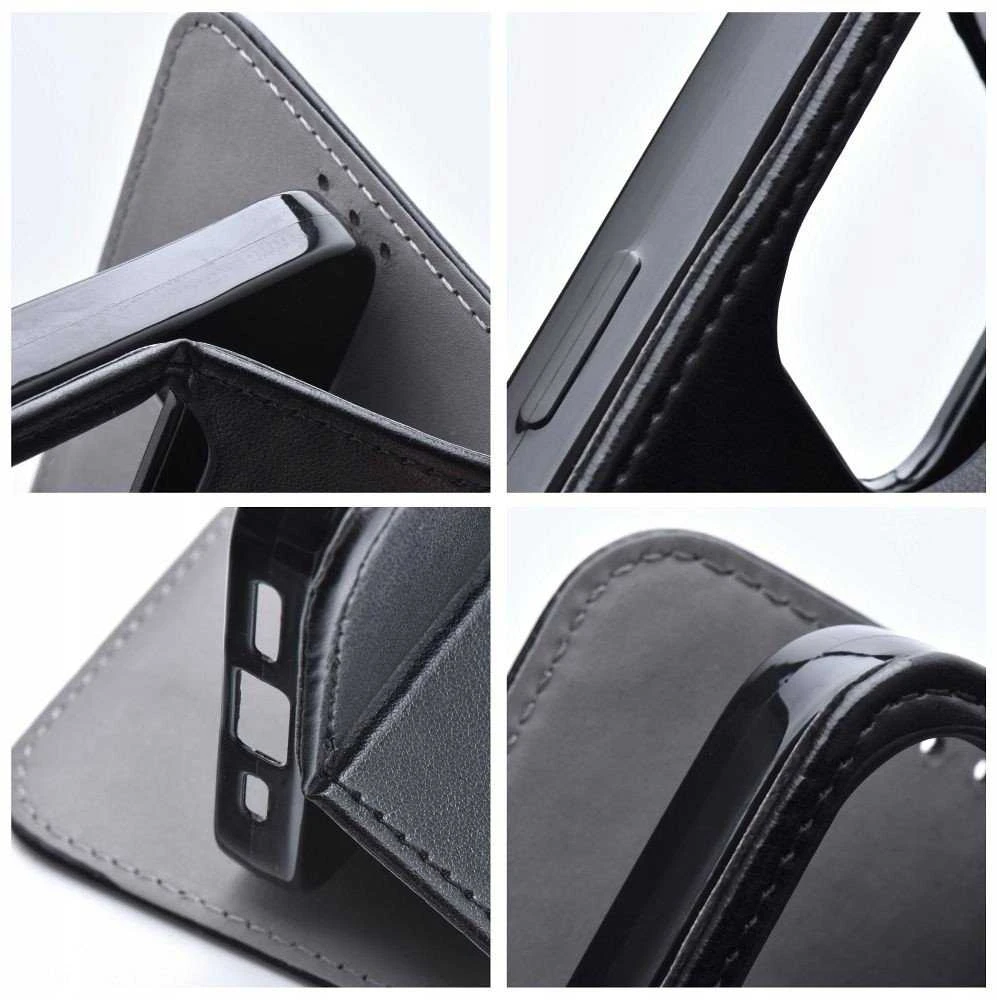 Dėklas Oem Flip case for Motorola G35 5G Smart Magneto juodas