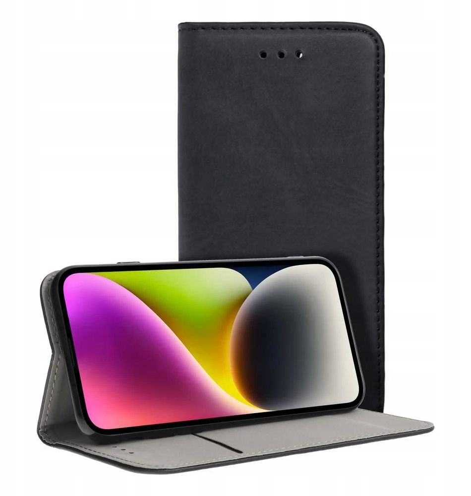 Dėklas Oem Flip case for Motorola G35 5G Smart Magneto juodas