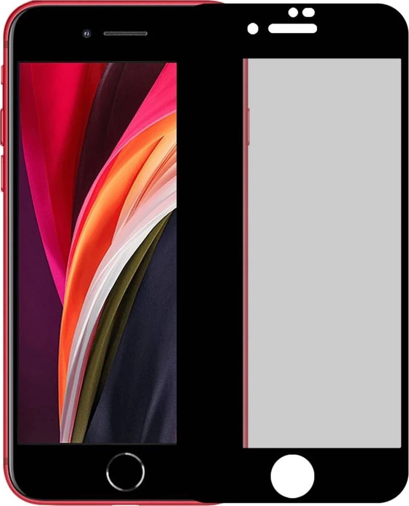 Nemo Apsauginis stiklas telefonui Apple iPhone SE 2022 / SE 2020 / 7 / 8 Privacy Apsauginis stiklas telefonui juodos spalvos krašteliu